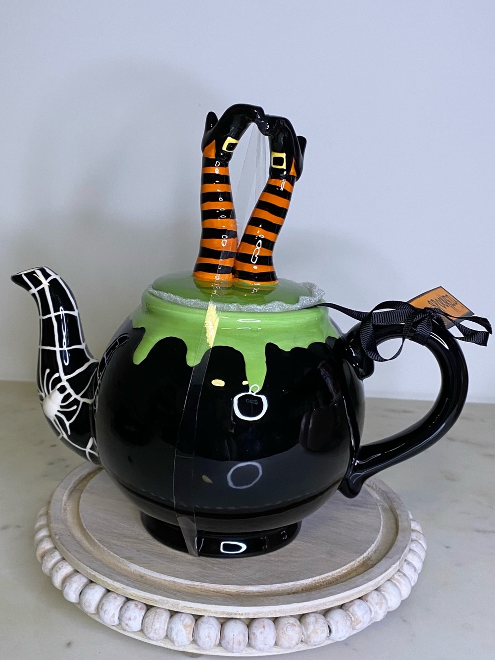 Witch Legs Teapot Potters Studio Halloween pairs well with Rae Dunn or Johanna - Picture 5 of 5